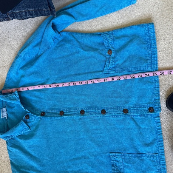Vintage Sea Breeze Blue Cotton Jacket L - Picture 9 of 9